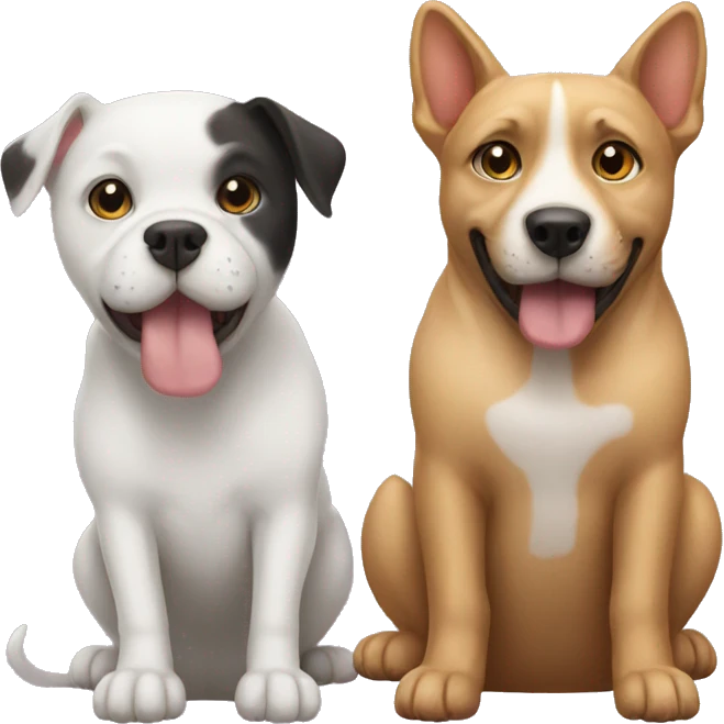 Dog and cat emoji