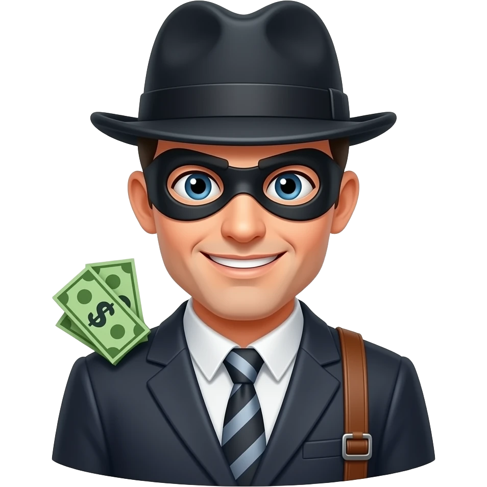 Robber with money emoji