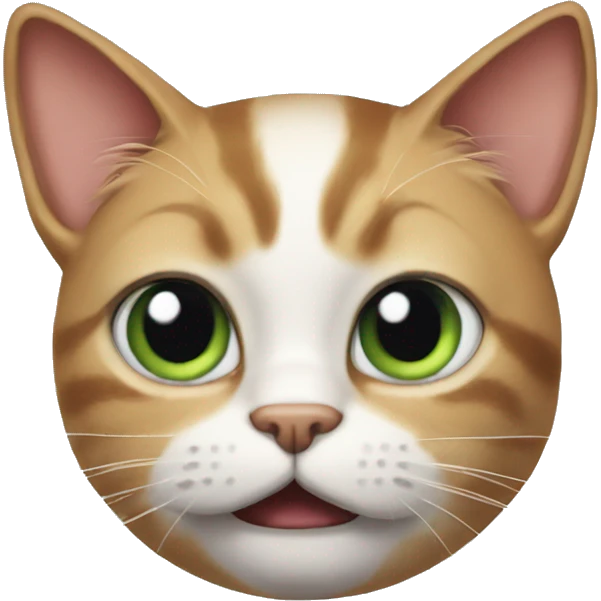 Stupid cat looking stupid emoji