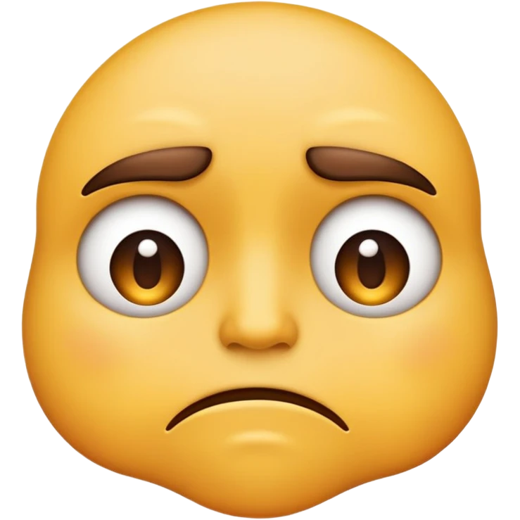 realistic sad face emoji with a green background, frowning mouth, natural skin texture emoji