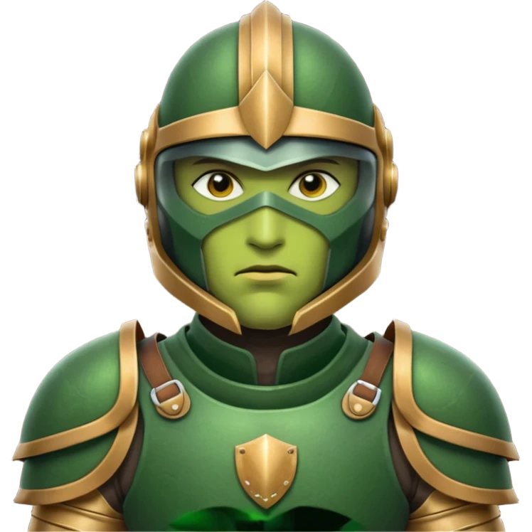 green Armored night guard emoji