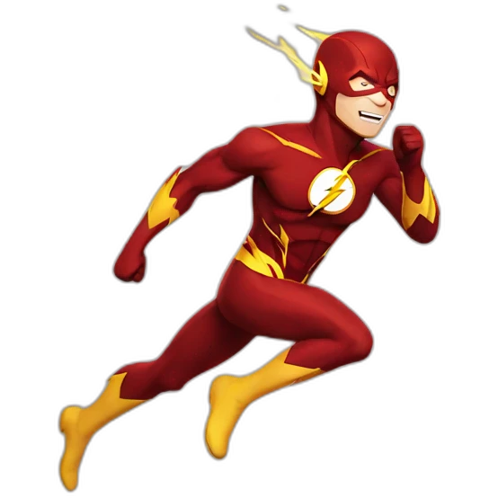 the flash running emoji