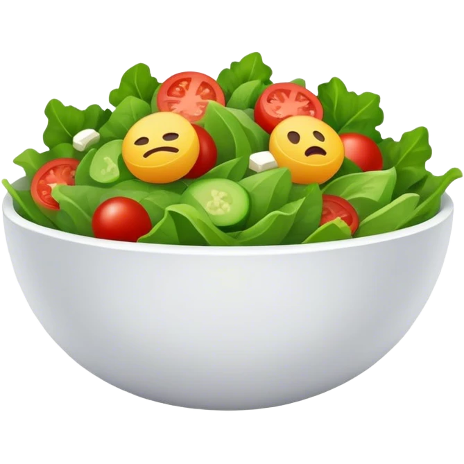 simplistic salad emoji emoji