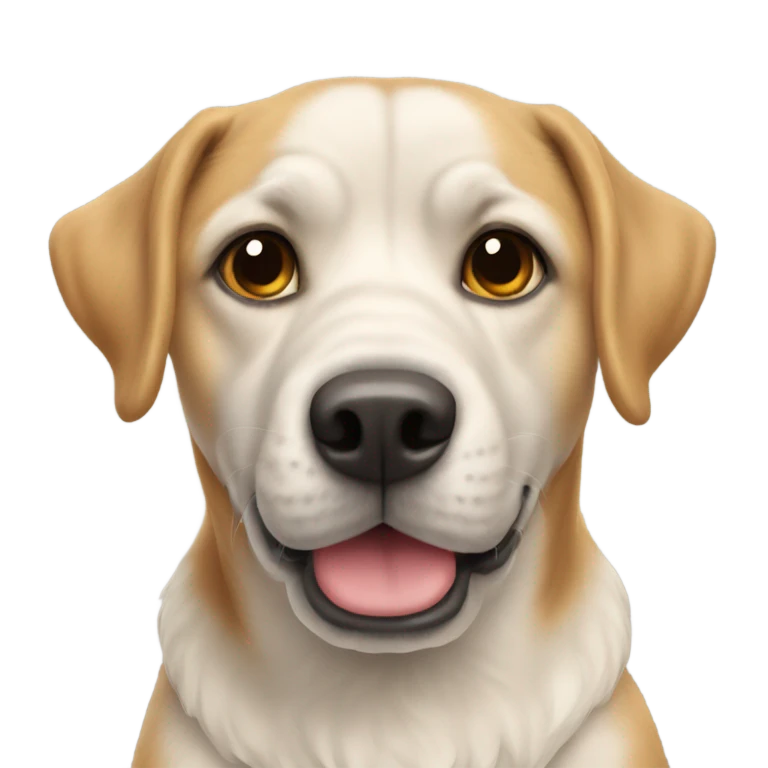 Un chien avec un pull  emoji