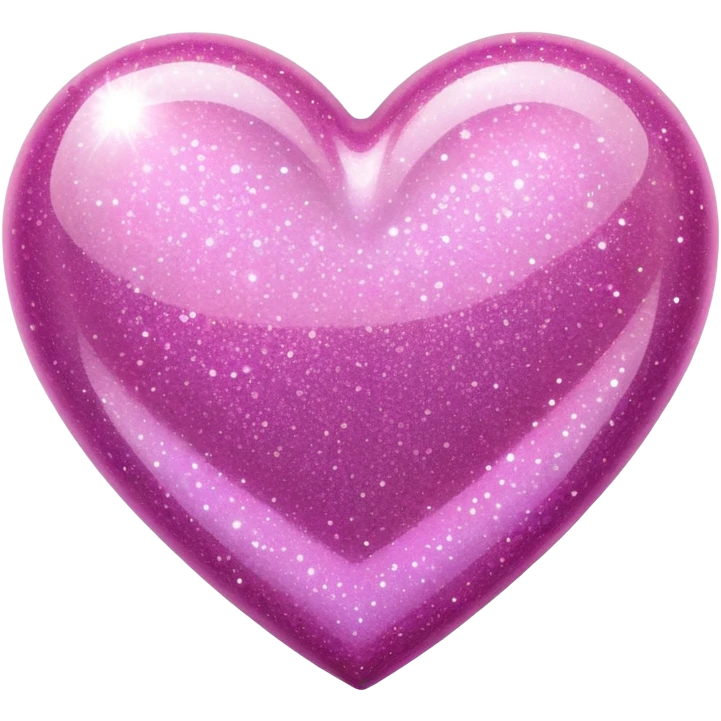 Pink glitter heart emoji