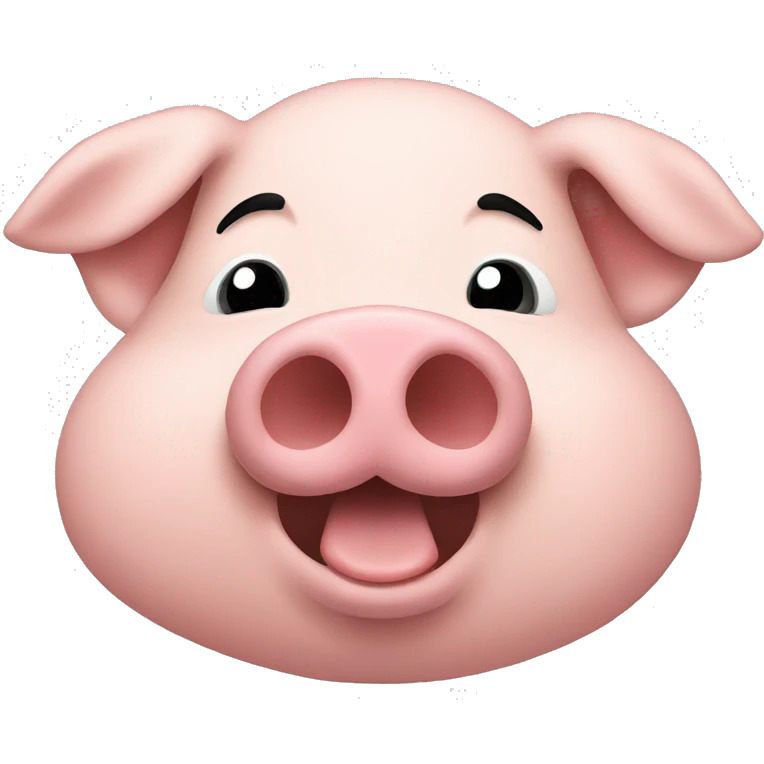 Pig kissing emoji