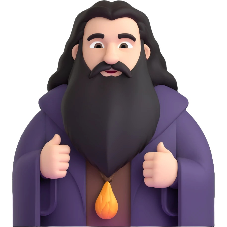 Hagrid from Harry Potter emoji
