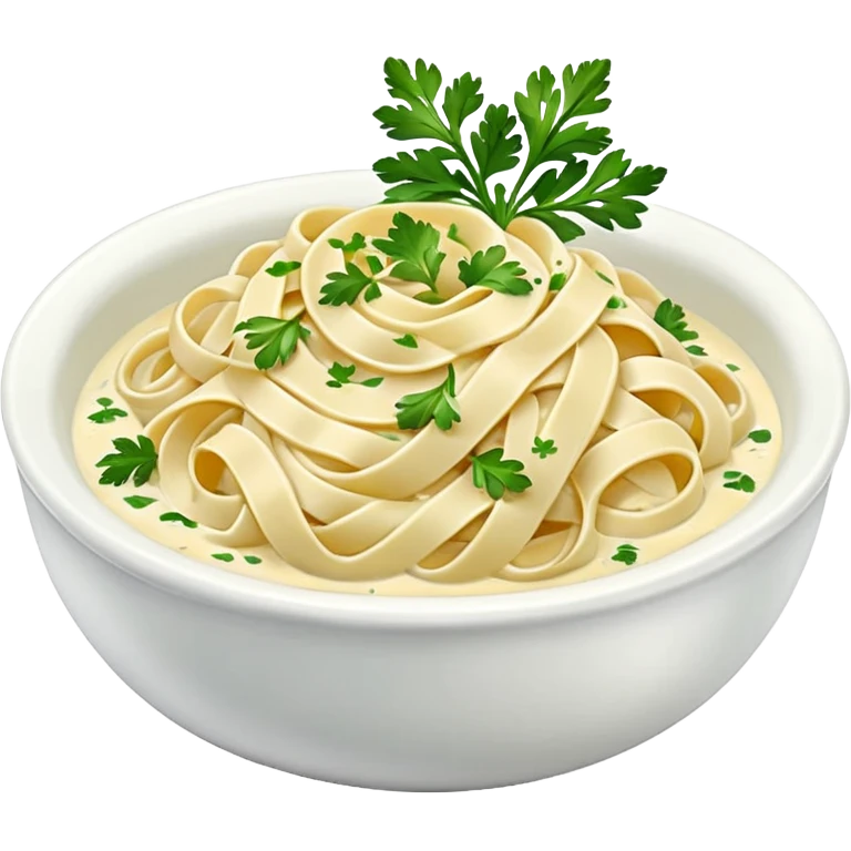 white creamy saucy fettuccine  emoji