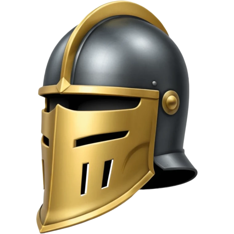 knight helmet black emoji
