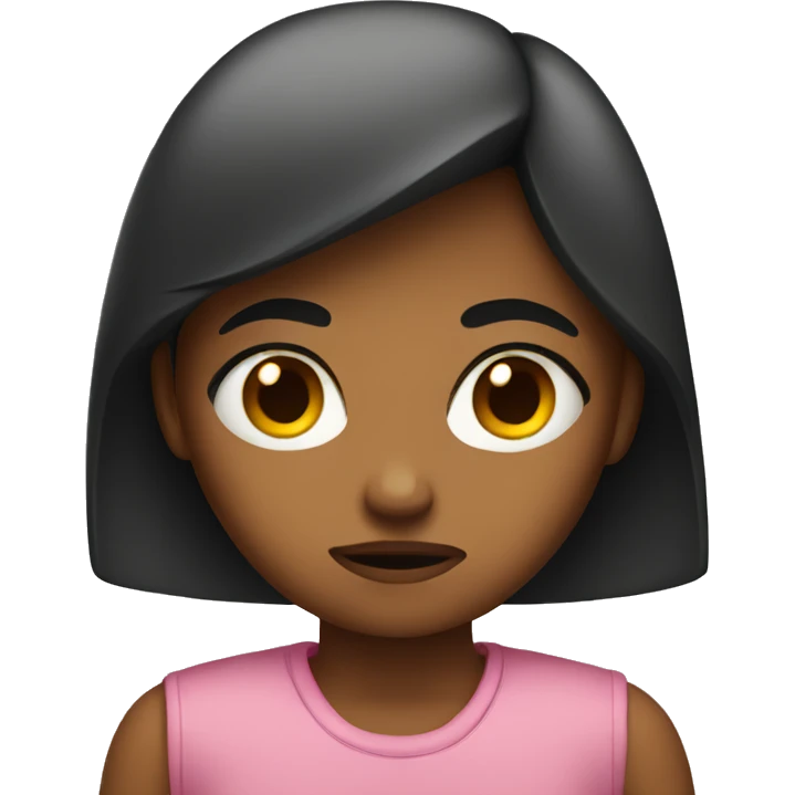 Girl looking annoyed  emoji