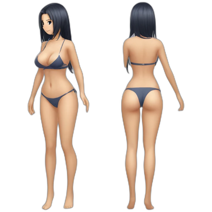 nico robin full body big pawg small swimsuit back emoji