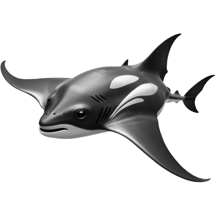 manta ray swimming emoji