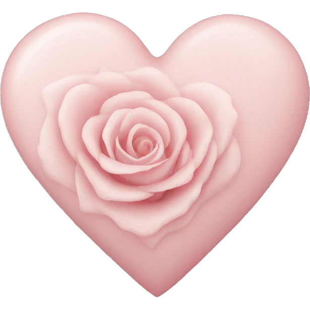 pale rose heart emoji