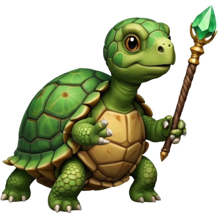 tortiose with scepter emoji