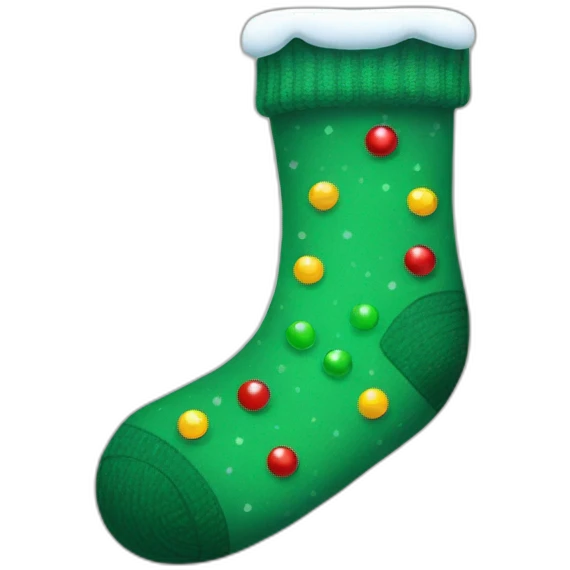 christmas sock emoji