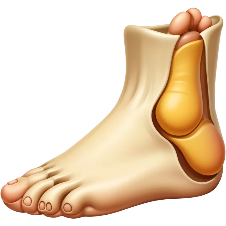 giant foot side view emoji