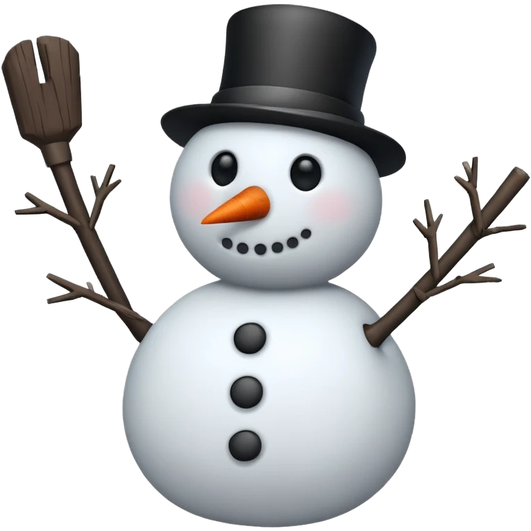 snowman stick arms  emoji