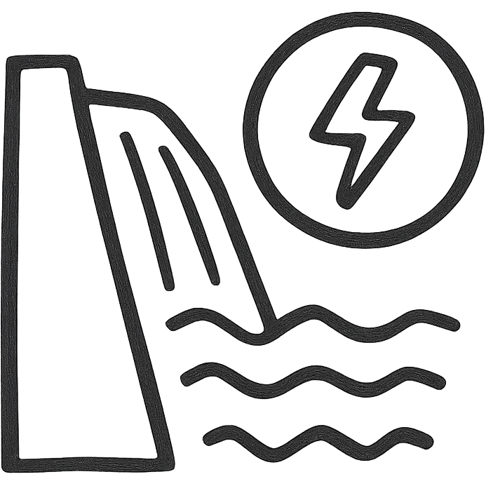 Hydroelectricity emoji