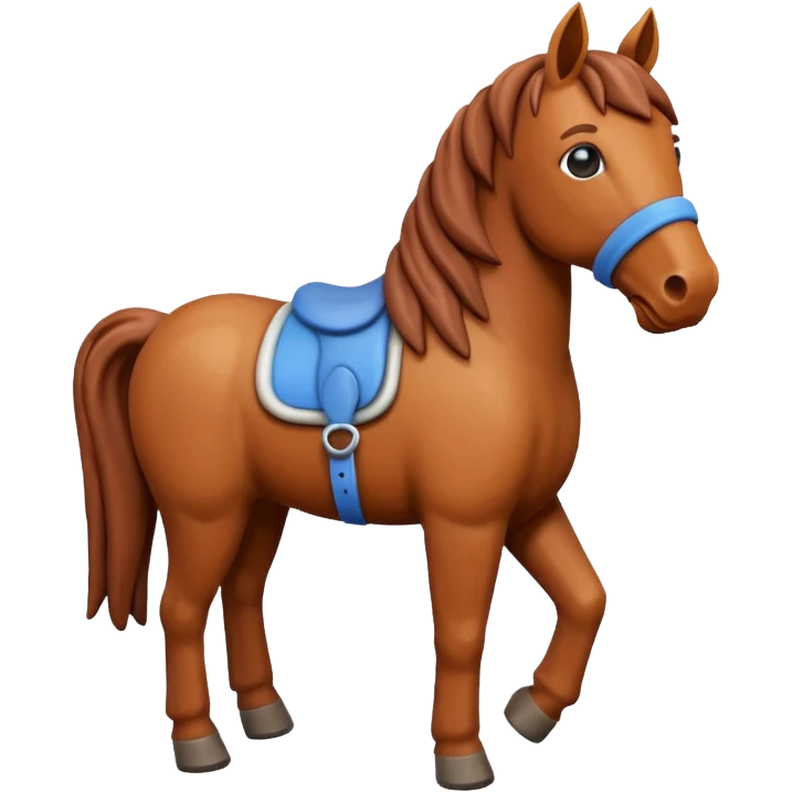 Horse made by clay emoji