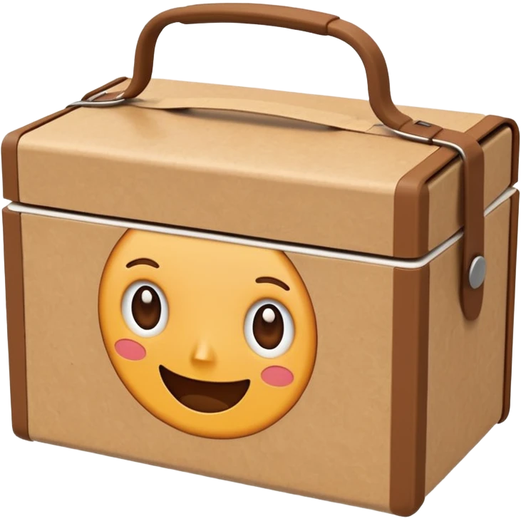 create an emoticon of a retangular lunch box made of kraft paper, 
The lunch box should be the most similar to this real one..
https://i.postimg.cc/FKcHz1tk/Screenshot-2025-11-11-alle-16-06-29.png

Can get more images of the box from this instagram account https://www.instagram.com/chefaporterbr/ emoji