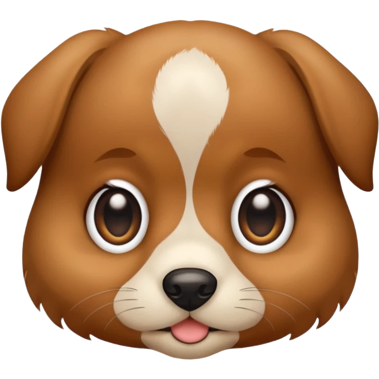 a puppy's face with bright eyes emoji