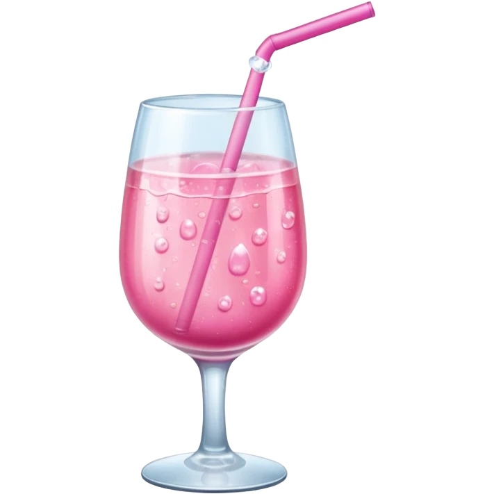 🍷alter emoji into pink drink  emoji