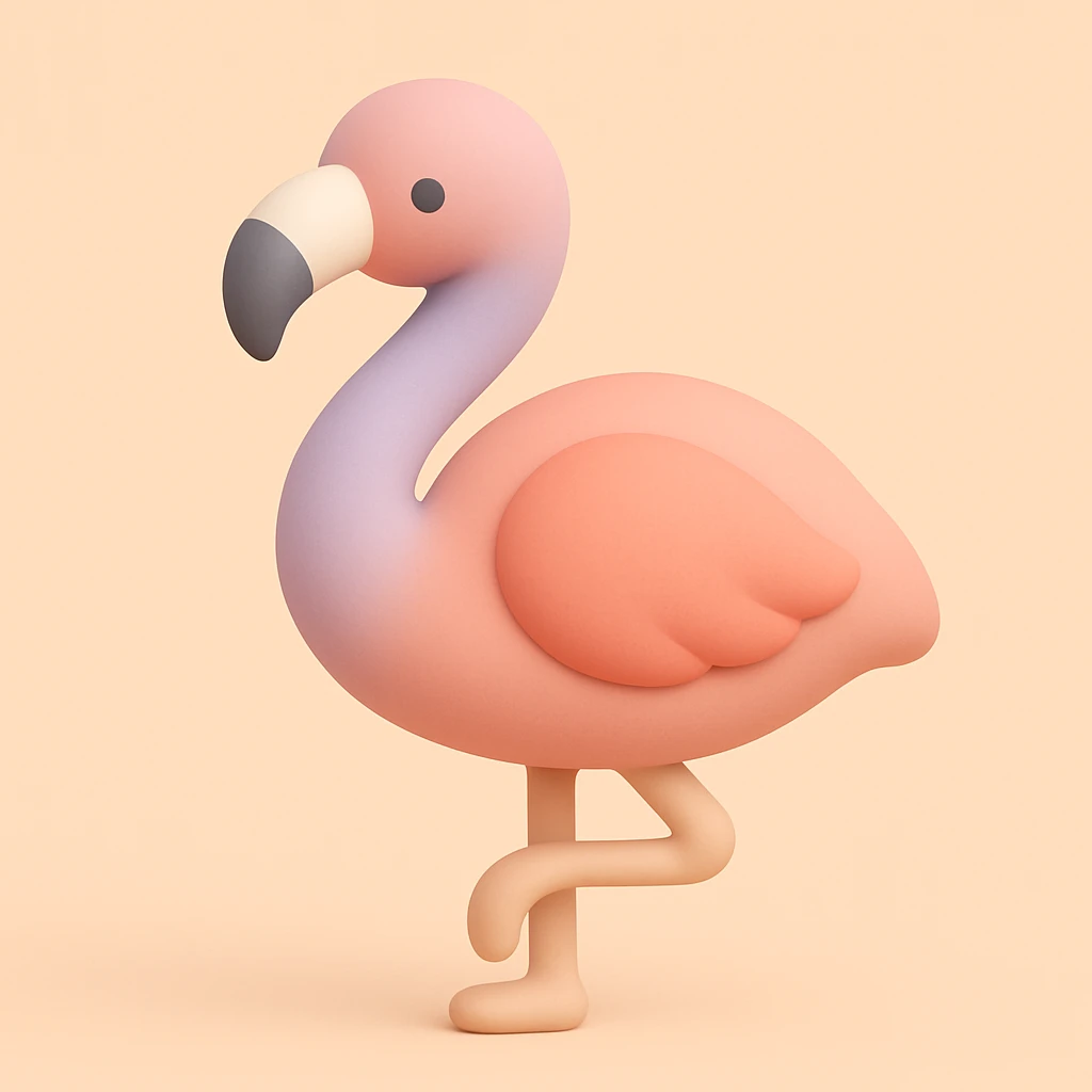 flamingo emoji