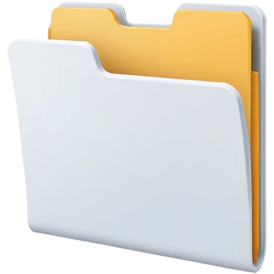 A minimalist open folder with tiny, suggesting a space ready to be filled. maintaining a clean and modern look. Flat UI illustration, digital art, empty state design, neutral background. emoji