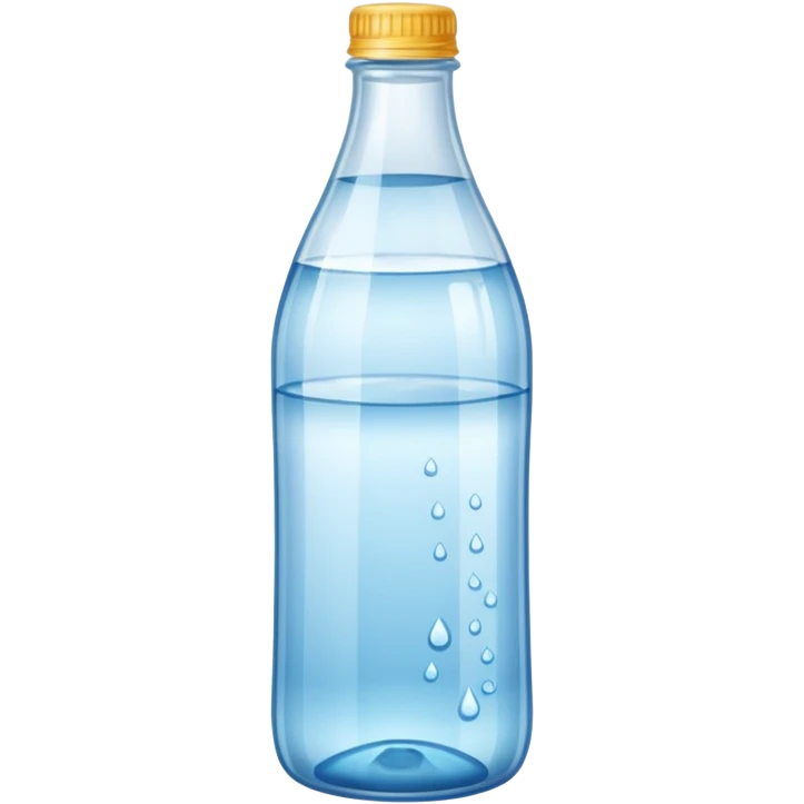 Botella de agua mineral emoji