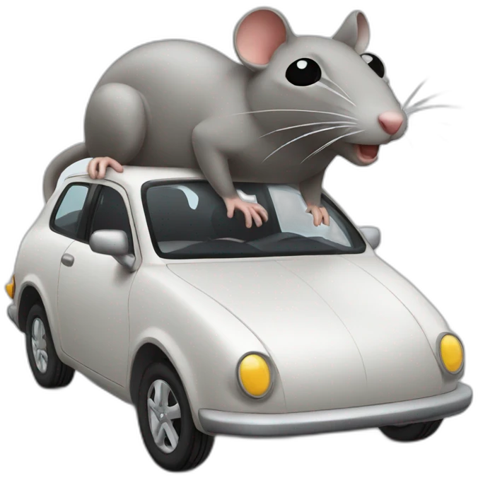rat-shaped car emoji