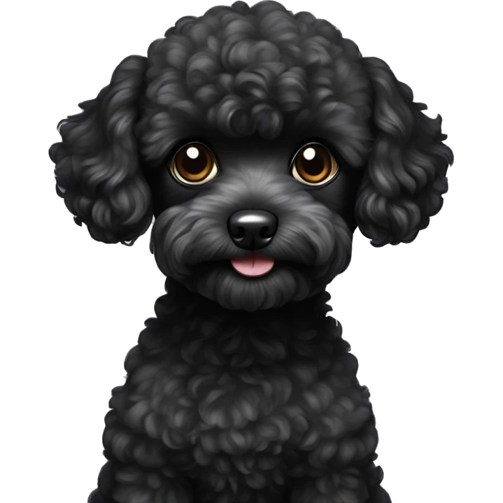 black toy poodle emoji