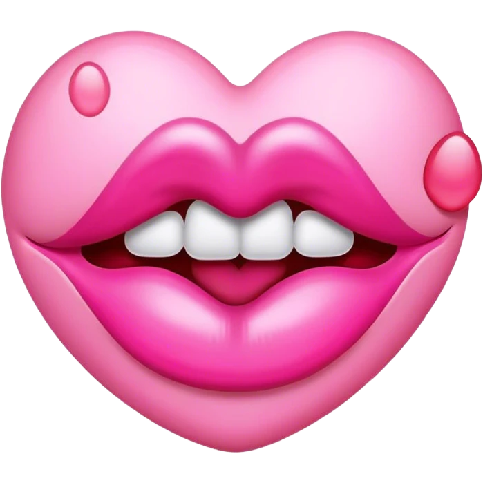pink kiss mark emoji