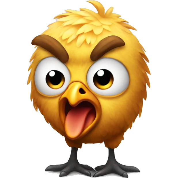 Angry chicken  emoji