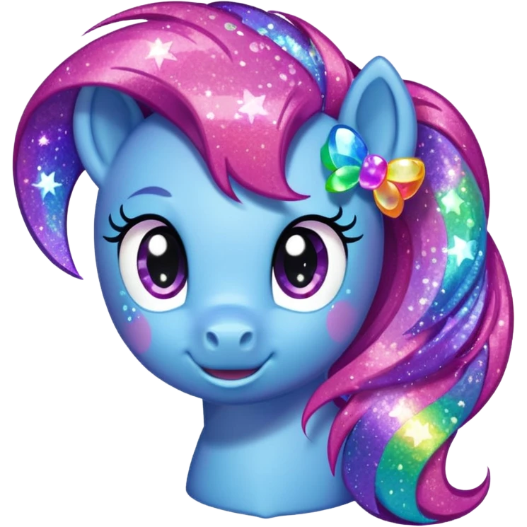 My Little Pony logo sparkly emoji
