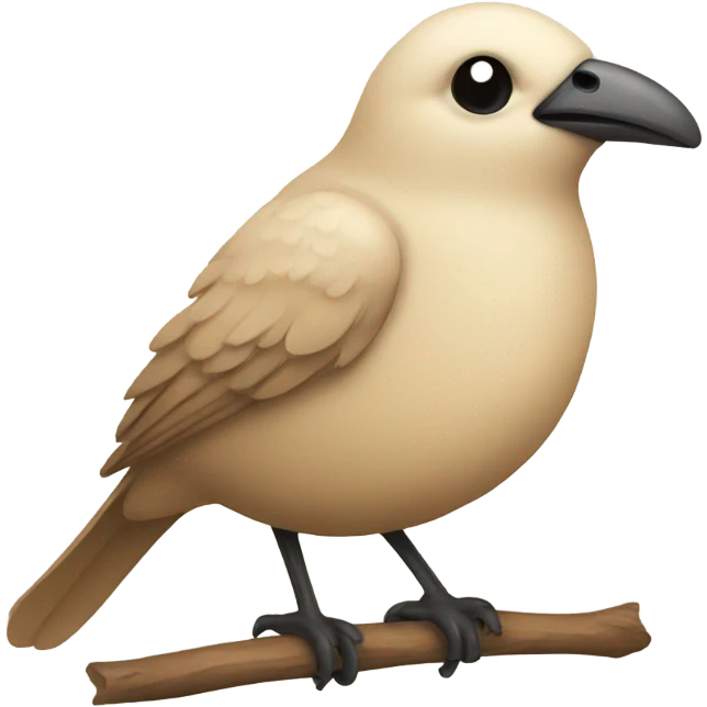 beige bird emoji