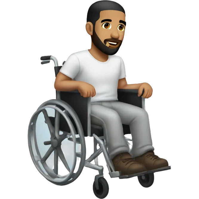 Drake in a wheelchair emoji