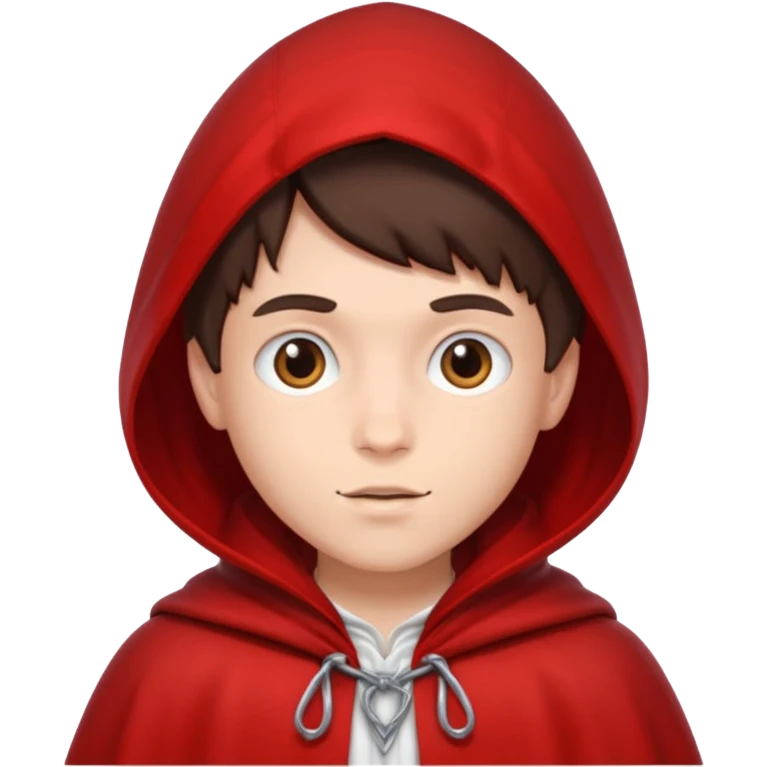 brunete boy little red riding hood emoji