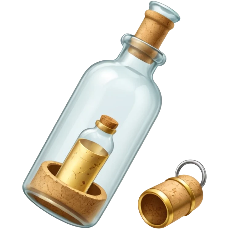 A Message Bottle, ring inside emoji