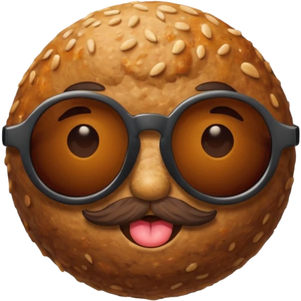 Meatballs wearing sunglasses emoji