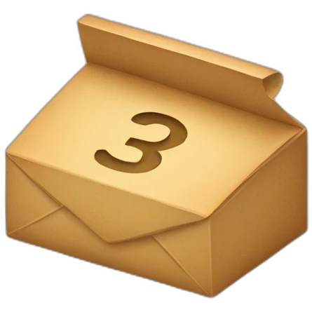 letter "3D" emoji
