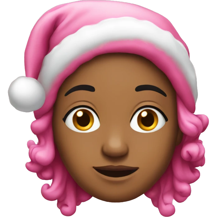 pink christmas emoji