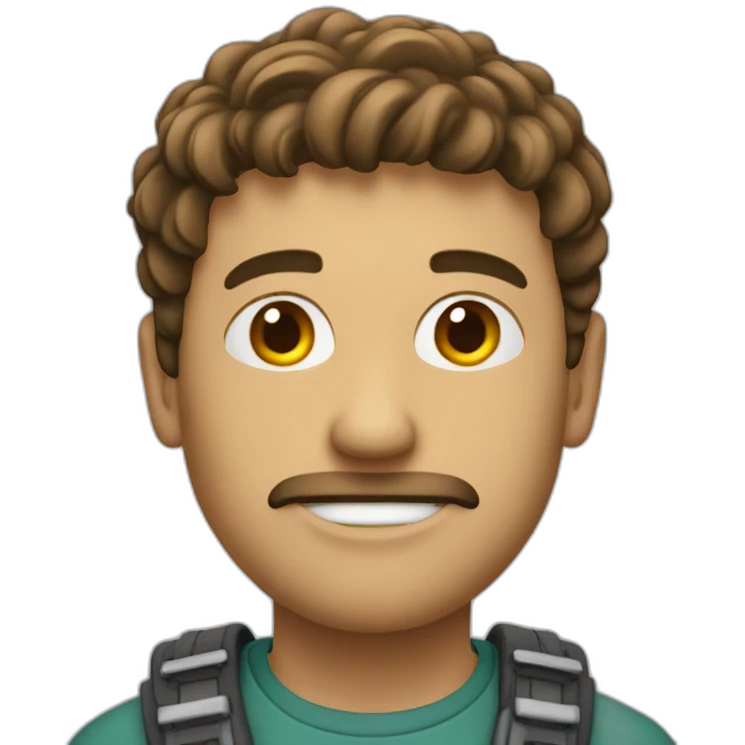 homme avec genou recurvatum emoji