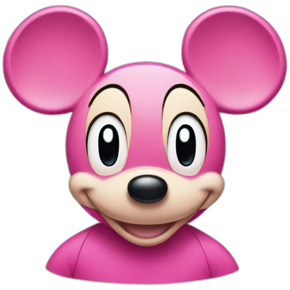 pink mickey-mouse emoji