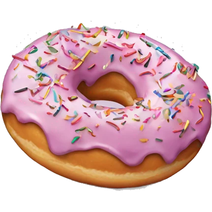Donut with sprinkles emoji