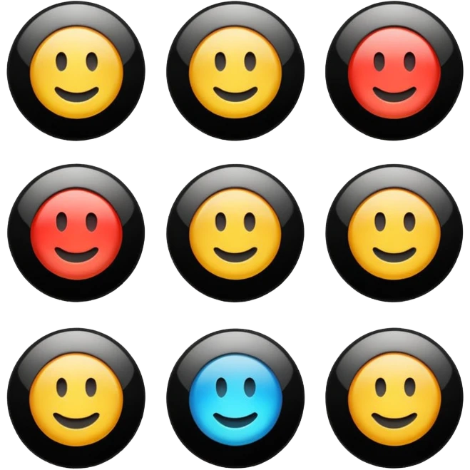 Play buttons black emoji