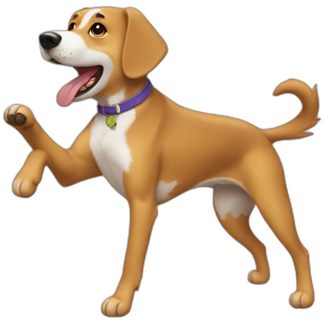 Chien dansant emoji