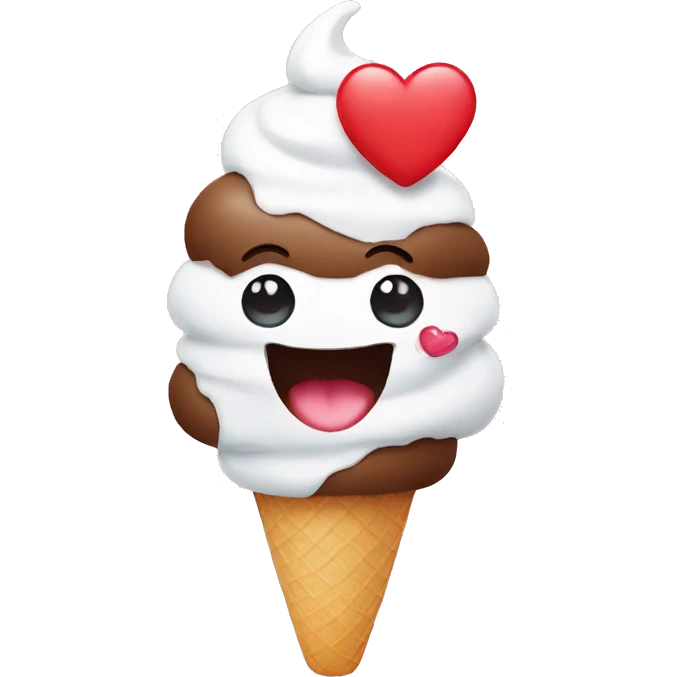 icecream with heart eyes  emoji
