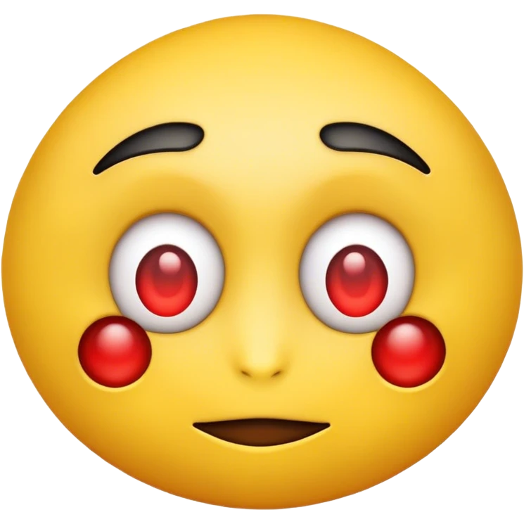 emoji with low red eyes  emoji
