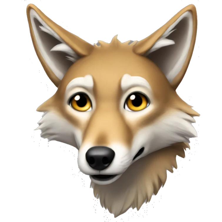 Cunning coyote emoji