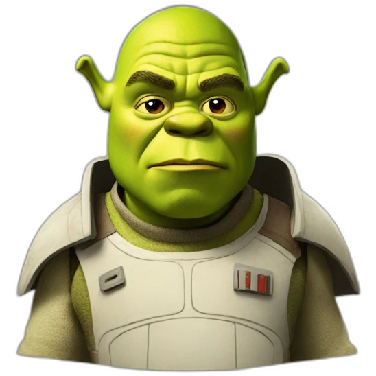 Shrek in star wars emoji